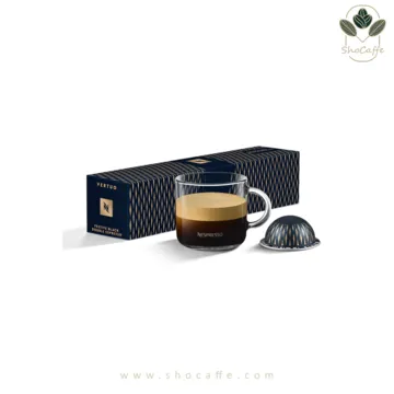 کپسول قهوه نسپرسو ورتو مدل Festive Black Double Espresso-حجم 80 میلی لیتر